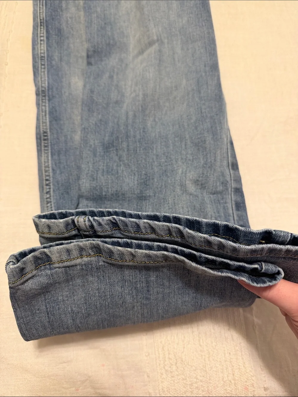TWO PAIR Wrangler Light Blue Men’s Slim Bootcut Jeans 40x32